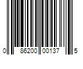 Barcode Image for UPC code 086200001375