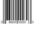 Barcode Image for UPC code 086200002303