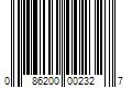 Barcode Image for UPC code 086200002327