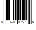 Barcode Image for UPC code 086200002778