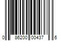 Barcode Image for UPC code 086200004376