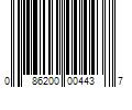 Barcode Image for UPC code 086200004437