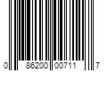 Barcode Image for UPC code 086200007117