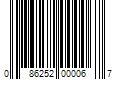 Barcode Image for UPC code 086252000067