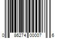 Barcode Image for UPC code 086274000076