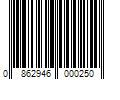 Barcode Image for UPC code 0862946000250