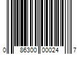 Barcode Image for UPC code 086300000247