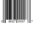 Barcode Image for UPC code 086327000077