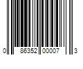 Barcode Image for UPC code 086352000073