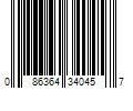 Barcode Image for UPC code 086364340457