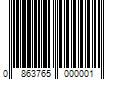 Barcode Image for UPC code 0863765000001