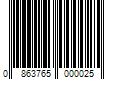 Barcode Image for UPC code 0863765000025. Product Name: Dr. Squatch Natural Bar Soap  Bay Rum  5 oz