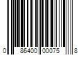 Barcode Image for UPC code 086400000758