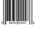 Barcode Image for UPC code 086434000076