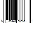 Barcode Image for UPC code 086446000071