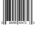 Barcode Image for UPC code 086455404723