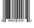 Barcode Image for UPC code 086500000610