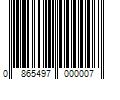 Barcode Image for UPC code 0865497000007