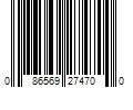 Barcode Image for UPC code 086569274700