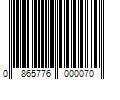 Barcode Image for UPC code 0865776000070