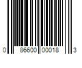 Barcode Image for UPC code 086600000183