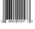 Barcode Image for UPC code 086600000473