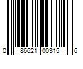 Barcode Image for UPC code 086621003156