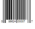 Barcode Image for UPC code 086624000077