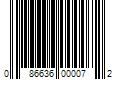 Barcode Image for UPC code 086636000072