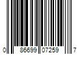 Barcode Image for UPC code 086699072597