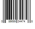 Barcode Image for UPC code 086699344748