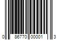 Barcode Image for UPC code 086770000013