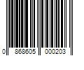 Barcode Image for UPC code 0868605000203