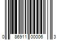 Barcode Image for UPC code 086911000063