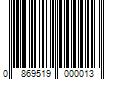 Barcode Image for UPC code 0869519000013