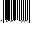 Barcode Image for UPC code 0869805000369