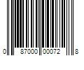 Barcode Image for UPC code 087000000728