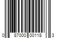 Barcode Image for UPC code 087000001183