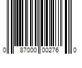 Barcode Image for UPC code 087000002760