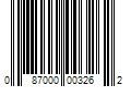 Barcode Image for UPC code 087000003262