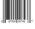 Barcode Image for UPC code 087000007437