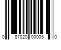 Barcode Image for UPC code 087020000050