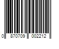 Barcode Image for UPC code 0870709002212