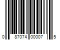 Barcode Image for UPC code 087074000075