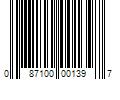 Barcode Image for UPC code 087100001397