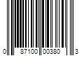 Barcode Image for UPC code 087100003803