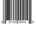 Barcode Image for UPC code 087100004145. Product Name: 