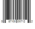 Barcode Image for UPC code 087100007122