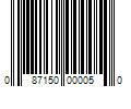 Barcode Image for UPC code 087150000050