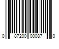 Barcode Image for UPC code 087200000870